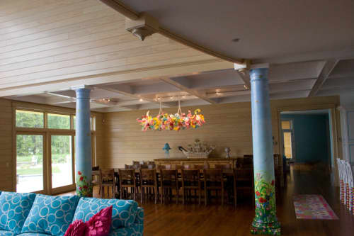 Candy Shop Chandelier | Chandeliers by April Wagner, epiphany studios. Item composed of glass