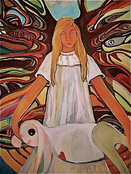 Alice's Epiphany | Oil And Acrylic Painting in Paintings by LangfordArt | Nashville, TN in Nashville. Item made of canvas with synthetic