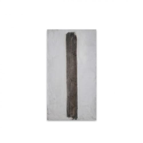 Linea Bronzo | Mixed Media by Kim Fonder. Item composed of canvas