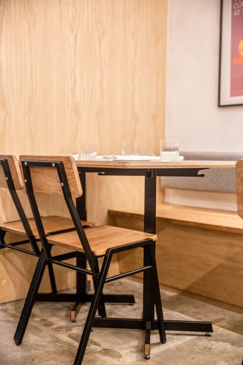 Peg Chair | Dining Chair in Chairs by Stoop Workshop | Legare in London. Item made of oak wood & metal