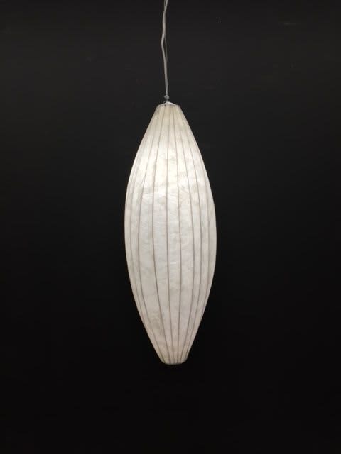 Skinny Pod Hanging Lamp | Pendants by Pedro Villalta. Item made of steel with paper