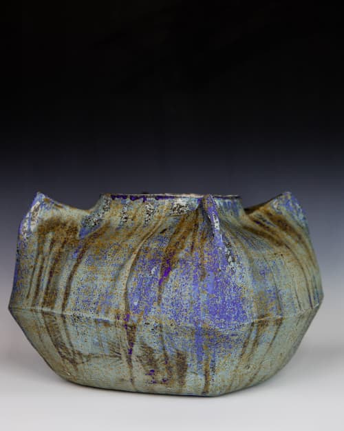 Sculptural Coil Vessel | Decorative Bowl in Decorative Objects by Lisa B. Evans Ceramics. Item made of ceramic works with contemporary & asian style