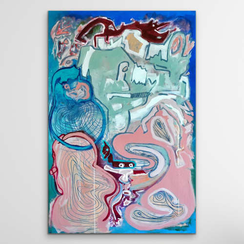 Famous People | Oil And Acrylic Painting in Paintings by Jacob von Sternberg Large Abstracts. Item composed of canvas & synthetic