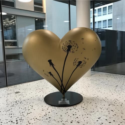 A Wish the Heart Makes | Public Sculptures by Shannon Amidon | Hoffmann-La Roche, Basel, Switzerland in Basel. Item composed of stone
