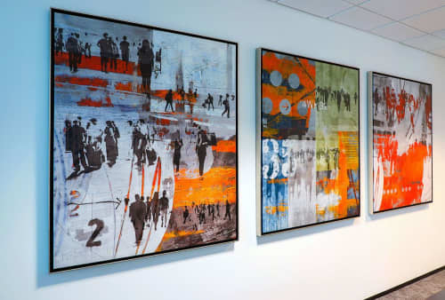 Art for Singapore Office | Oil And Acrylic Painting in Paintings by Sven Pfrommer | King & Spalding (Singapore) LLP in Singapore. Item composed of canvas & synthetic