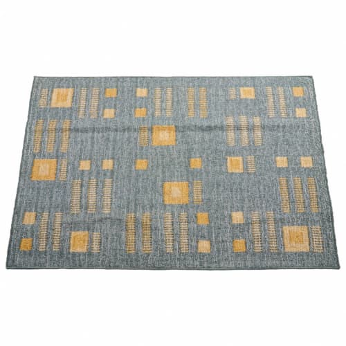 Ash Rug Geometric Pattern Handwoven in Jute | Area Rug in Rugs by Studio Variously