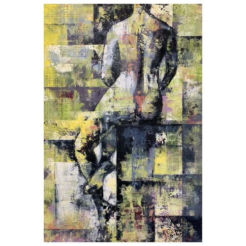 "The Fragment of a Song" painting | Oil And Acrylic Painting in Paintings by Stephanie Thwaites Art. Item made of wood & synthetic