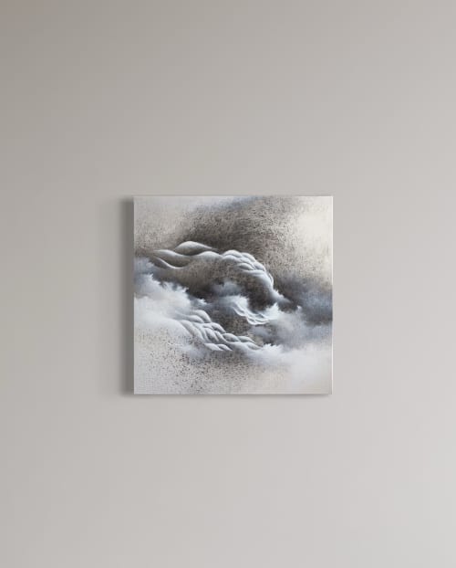 The air we breathe | Oil And Acrylic Painting in Paintings by Francesca Borgo. Item made of canvas compatible with minimalism and contemporary style