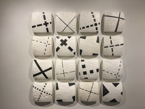 Series X | Wall Sculpture in Wall Hangings by Gregor Turk. Item made of ceramic