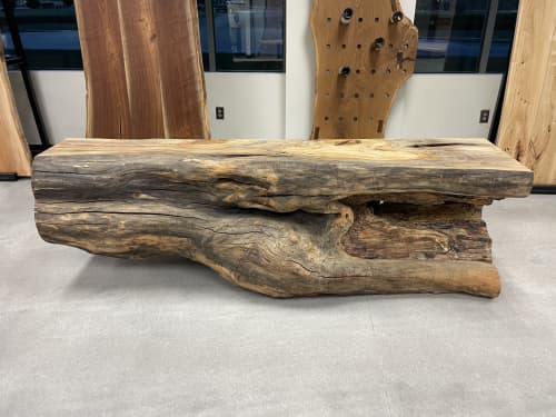 Live Edge Rock Maple Console Table 396 | Tables by KC Custom Hardwoods