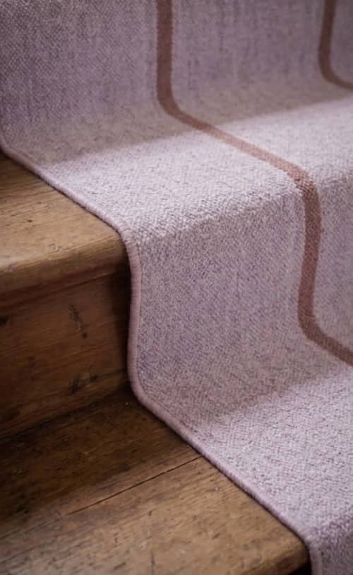 Handwoven Woolen Stair Runner Rug | Rugs by Evergreen Carpets. Item made of wool works with boho & minimalism style