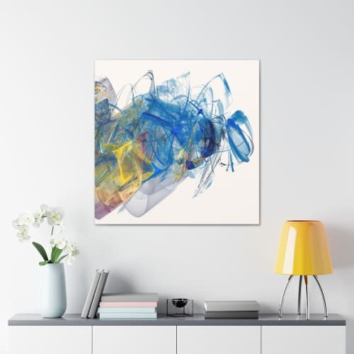 Colortrails 1092 | Oil And Acrylic Painting in Paintings by Rica Belna. Item made of canvas with synthetic