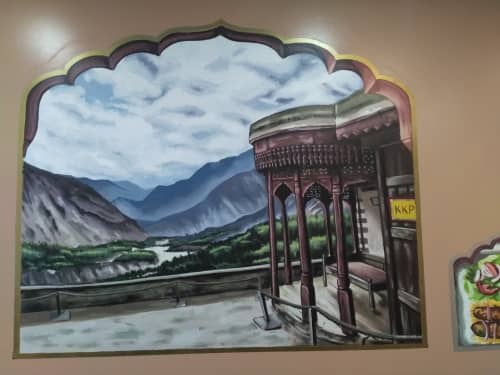KKP | Murals by Art By David Anthony | Kashmir Karahi Point in Brampton. Item composed of synthetic