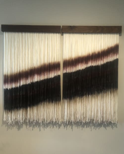 Wet Earth- Large Double Panel Wall Tapestry | Macrame Wall Hanging in Wall Hangings by ADR Designs Co