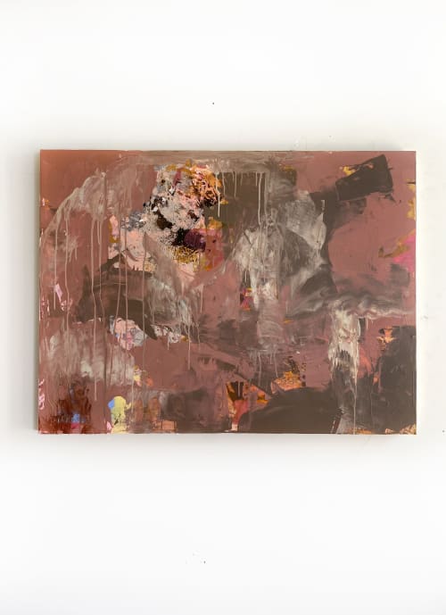 'Umber Russet' Original Painting | Mixed Media by Jessalin Beutler