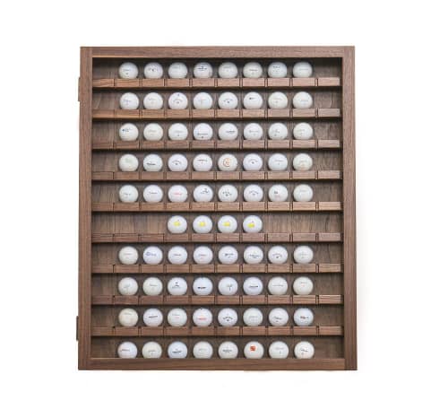 Golf Ball Display Case | Furniture by Andy Rawls Fine Texas Woodcraft | Boerne, TX Residence in Boerne