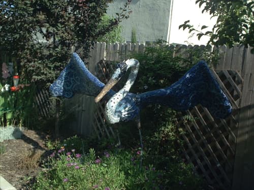 Blue Heron | Sculptures by Kerri Warner | Sacramento in Sacramento