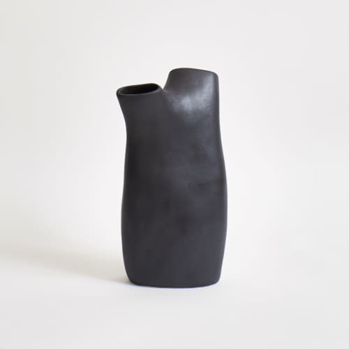 Gemini Vase - graphite | Vases & Vessels by Project 213A. Item made of stoneware works with contemporary style