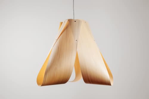 Anker Lighting-Wood Veneer Lamp Manually Crafted Designer | Pendants by Traum - Wood Lighting. Item made of wood works with minimalism & contemporary style