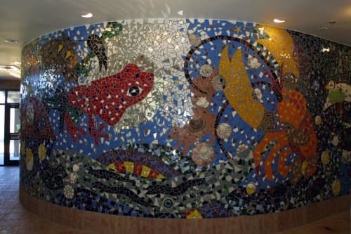 Gaea's Corner | Public Mosaics by Deirdre Saunder | Croydon Creek Nature Center in Rockville