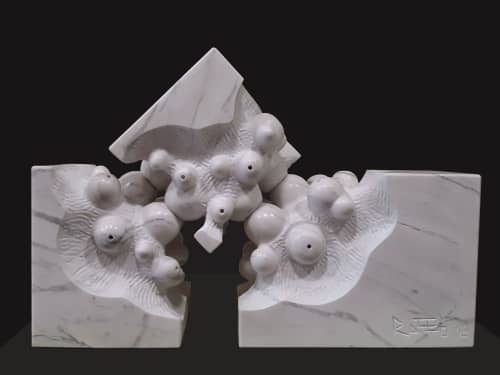 Golden Formations | Sculptures by Rafail Georgiev - Raffò