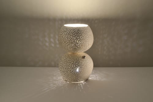 Claylight Mini Table Lamp | Lamps by lightexture. Item made of ceramic compatible with modern style
