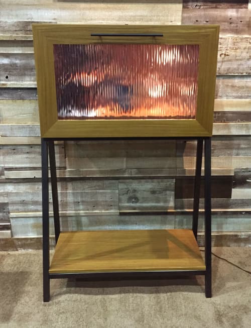 Madera Mini Bar | Bar Accessory in Drinkware by Bench Dog Woodworking / Carlos Taylor-Swanson. Item composed of wood and steel
