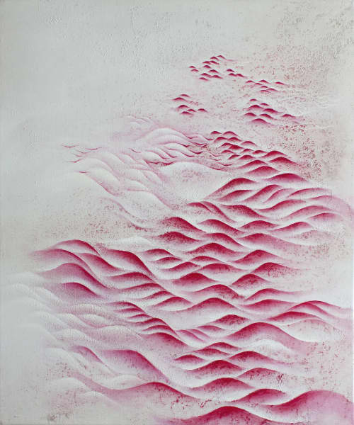 Smell of strawberries | Mixed Media in Paintings by Francesca Borgo. Item composed of canvas compatible with minimalism and contemporary style