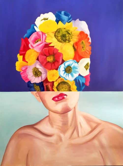 Part Of That Whole #2 | Oil And Acrylic Painting in Paintings by Sofia del Rivero