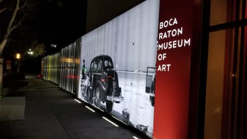 Boca Raton Museum of Art | Signage by Jones Sign Company. Item made of metal