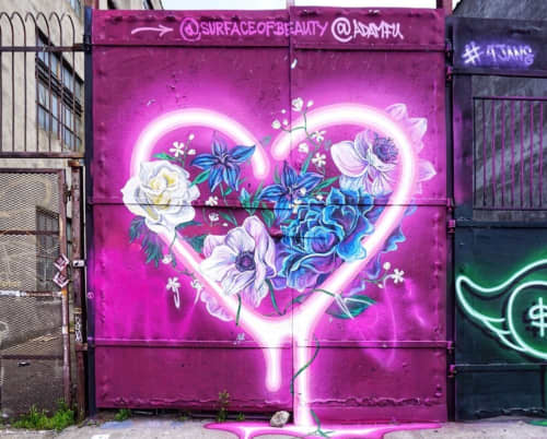 Love Mural | Street Murals by Surface of Beauty. Item composed of synthetic