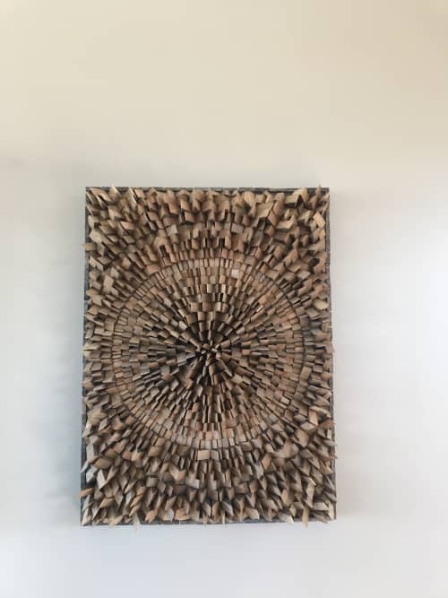 "Sun" 3D Wood Wall Art | Wall Sculpture in Wall Hangings by Gabriel Gaffney Smith. Item composed of wood
