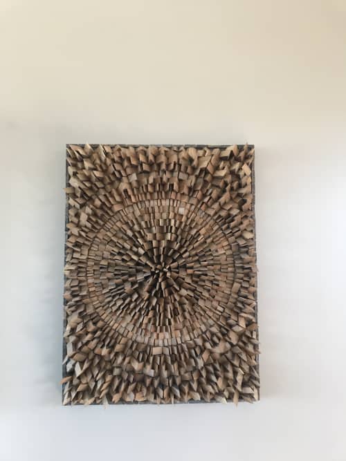 "Sun" 3D Wood Wall Art | Wall Sculpture in Wall Hangings by Gabriel Gaffney Smith. Item composed of wood