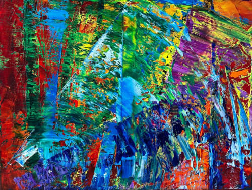 Morning Light | Oil And Acrylic Painting in Paintings by Checa Art. Item composed of canvas and synthetic