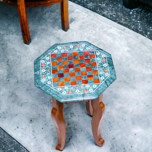 Marble chess table, Luxury chess table, Handmade chess table | Side Table in Tables by Innovative Home Decors. Item made of marble