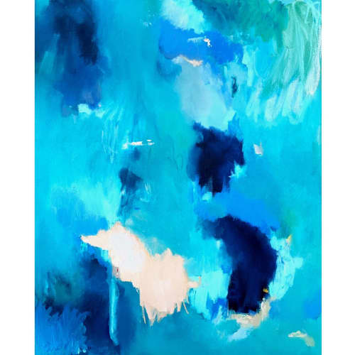 Oil Painting "Lost in the Light" | Oil And Acrylic Painting in Paintings by Grace Mandl. Item composed of canvas and synthetic