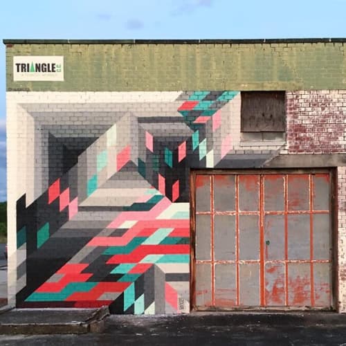 Triangle Arts Center by ILL.DES Wescover Murals
