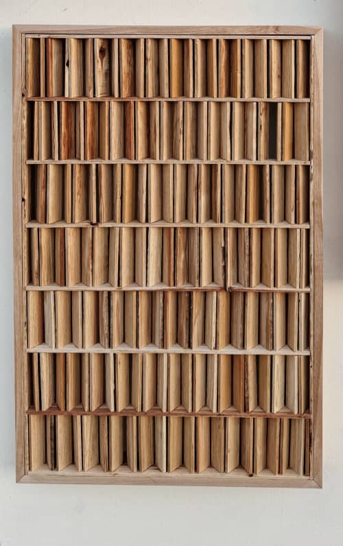 Let the Light In #6 | Decorative Objects by Aleksandra Zee. Item composed of wood in minimalism or contemporary style