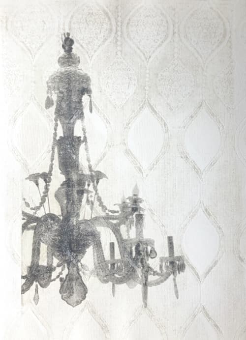 Chandelier Print VIII from Soho House Paris series | Prints by Sara J Beazley. Item made of paper