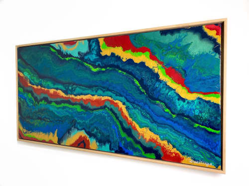 Treasure Valley | Oil And Acrylic Painting in Paintings by Taneal Teresa. Item made of canvas & synthetic