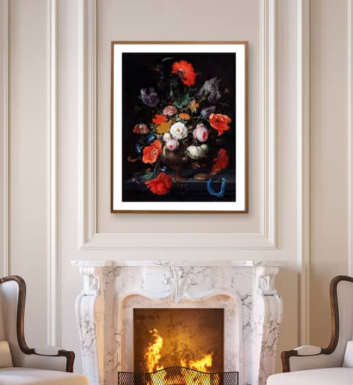Antique Floral Still Life | Prints by Capricorn Press. Item composed of paper