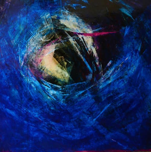 The Start of Something New | Paintings by Kimbal Quist Bumstead. Item made of wood with synthetic