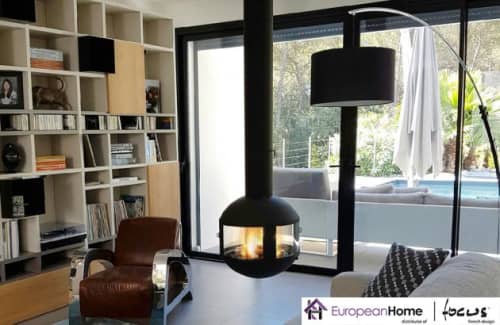 Agorafocus 630 | Fireplaces by European Home | 30 Log Bridge Rd in Middleton. Item composed of steel and glass