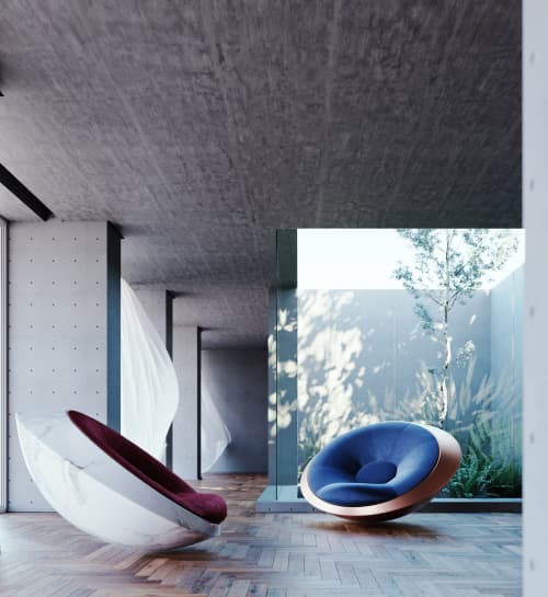 UFO Rocking Chair | Love Seat in Couches & Sofas by Mavimatt