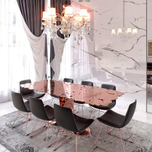 NINFEA Table | Dining Table in Tables by Mavimatt. Item made of aluminum & synthetic