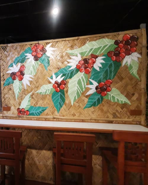Coffee inspired mural | Murals by CHRISTIAN HERNANDEZ | Sto Tomas Batangas in Santo Tomas. Item made of wood with synthetic