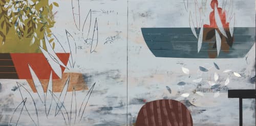 I Think It's Going To Work Out Fine | Oil And Acrylic Painting in Paintings by Martin Webb. Item composed of synthetic