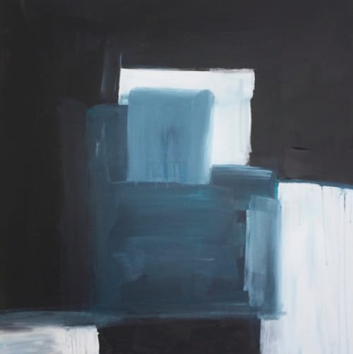 'THE DEViL AND THE DEEP BLUE SEA' (2016) | Oil And Acrylic Painting in Paintings by Linnea Heide contemporary fine art