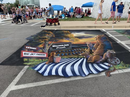 Wisconsin Dells street mural | Street Murals by Rogers Create. Item made of synthetic