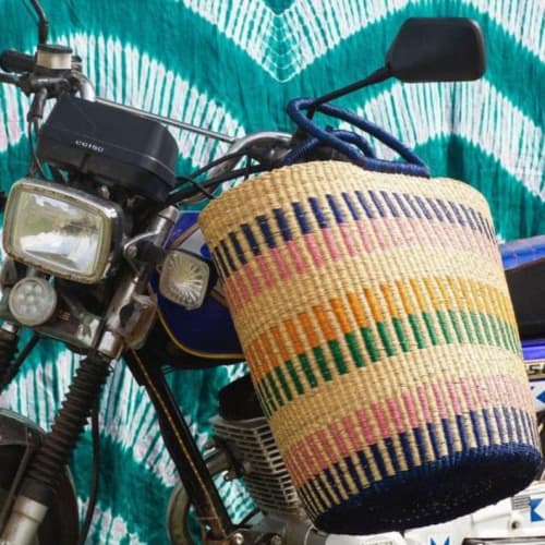 Saah Tote Bag | Storage Basket in Storage by AKETEKETE. Item made of fiber compatible with boho and minimalism style